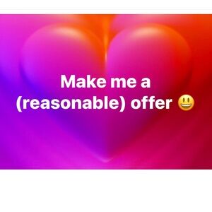 Reasonable offers welcome